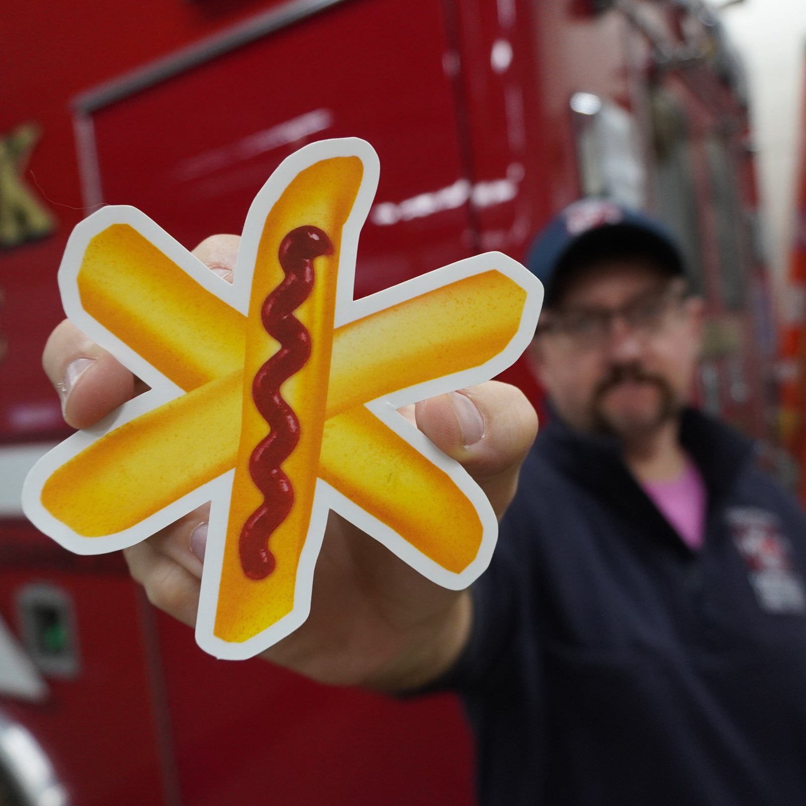 Star of "French Fries" Life Sticker