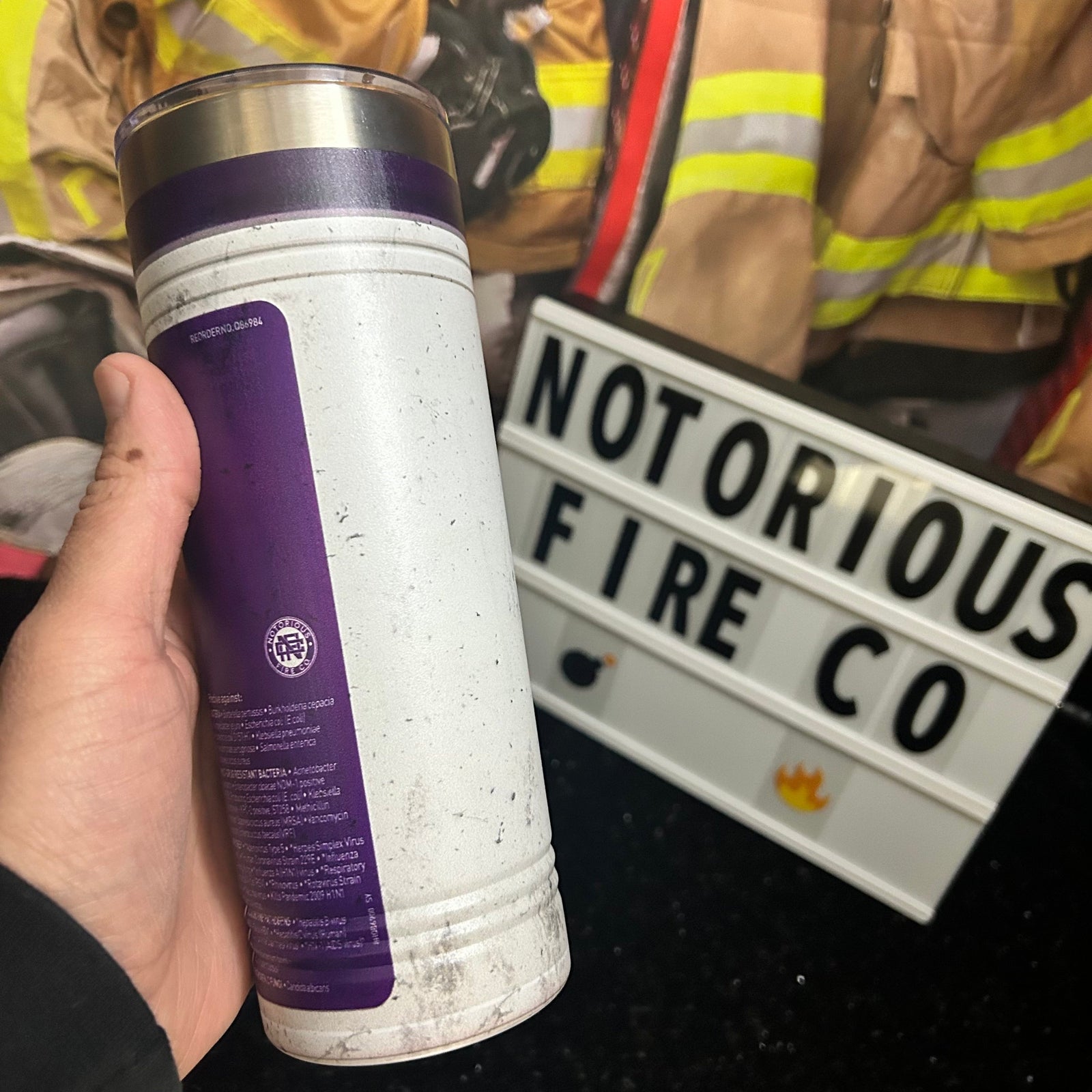 Disinfecting Purple Wipes Tumbler