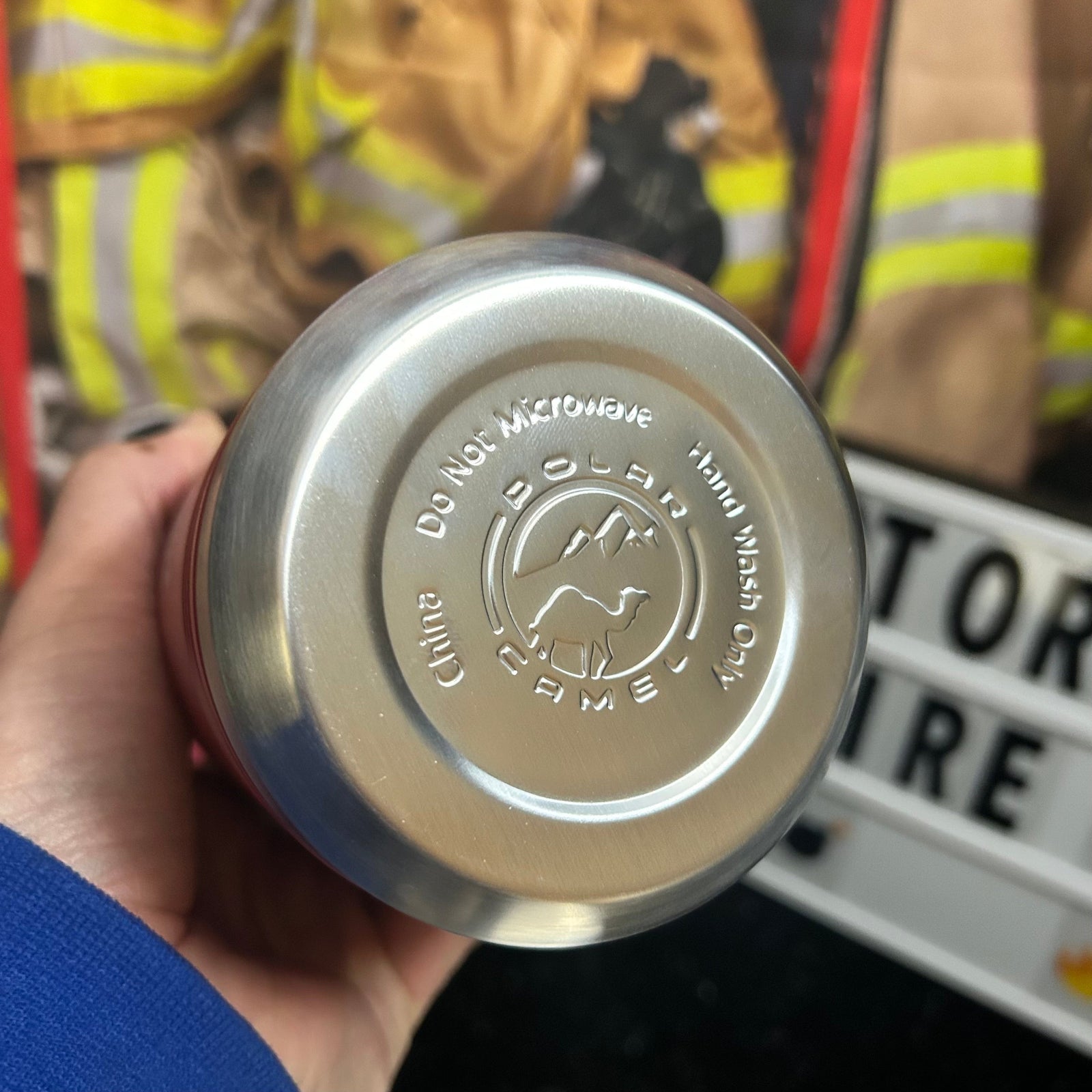 Dry Chem Extinguisher 32 oz. Stainless Steel Water Bottle