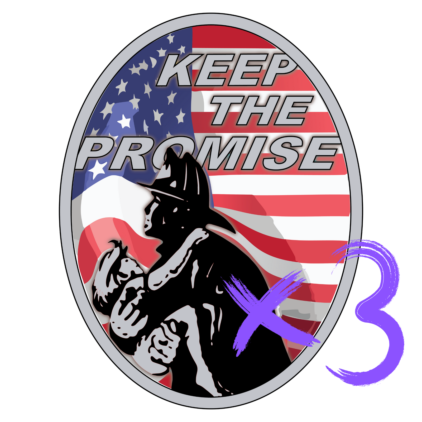 KtP Sticker - All-American (Bundle of 3)