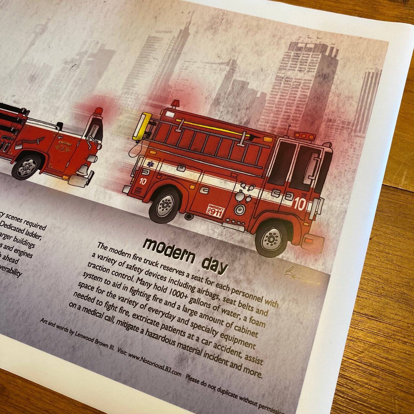 Evolution of the Fire Engine Print