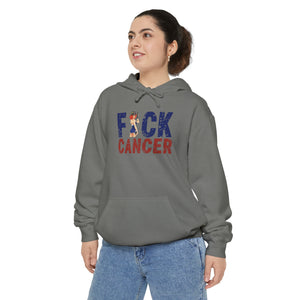Fuck Cancer Pinup Heavy-fabric Hoodie