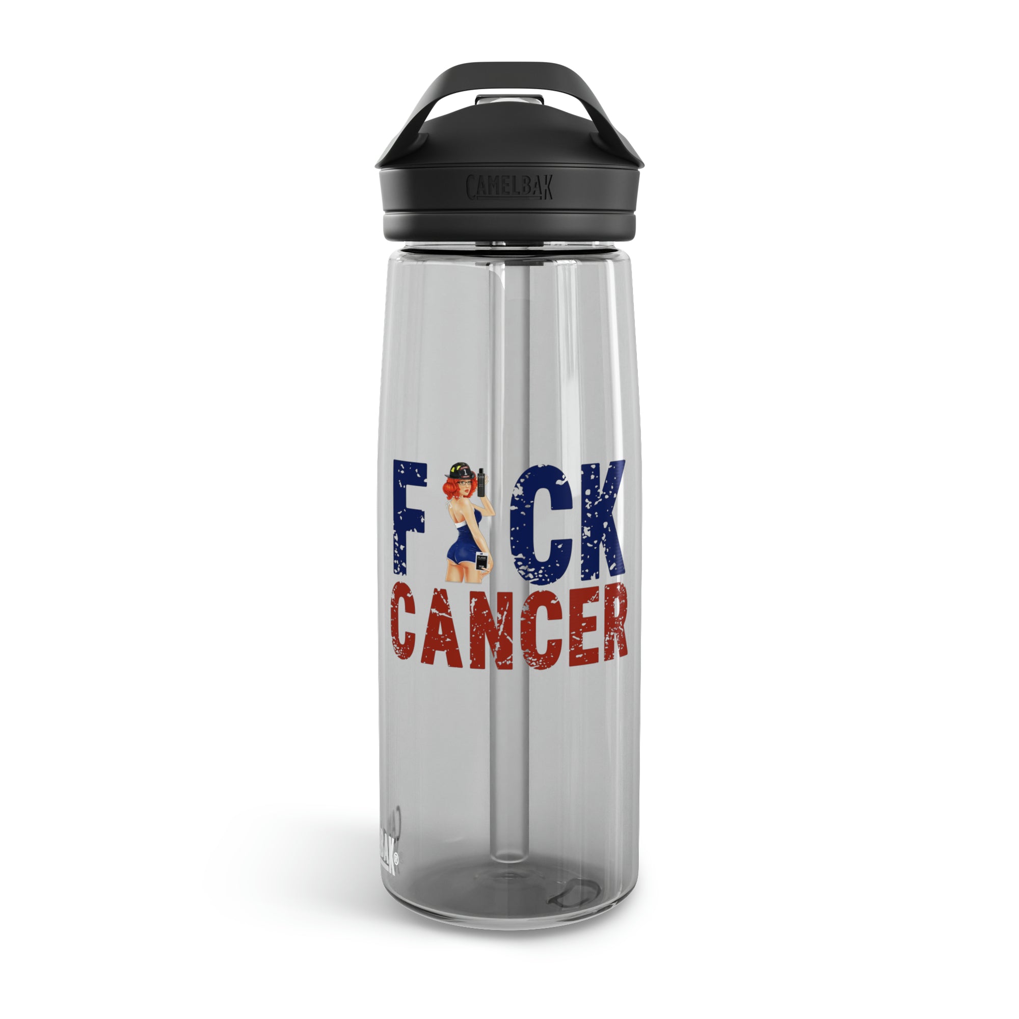 Fuck Cancer Pinup CamelBak Eddy®  Water Bottle, 25oz (2 Color Options)