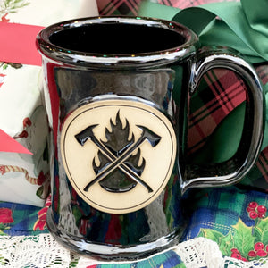 Black Flame & Axes Mugs