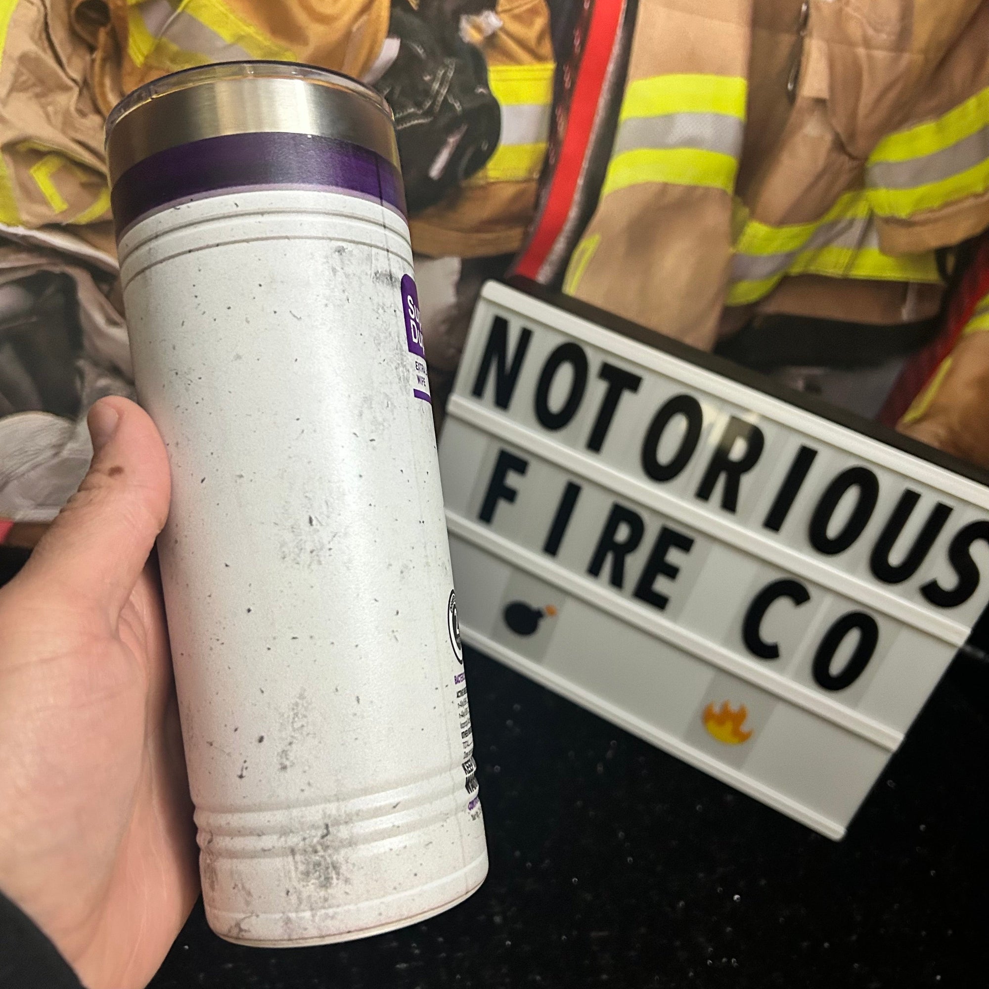 Disinfecting Purple Wipes Tumbler