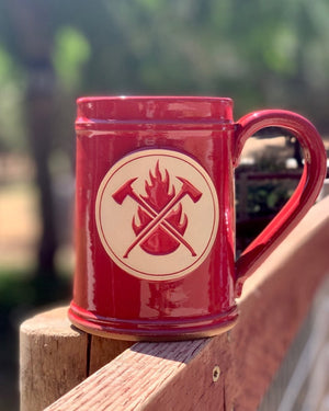 Red Flame & Axes Mugs