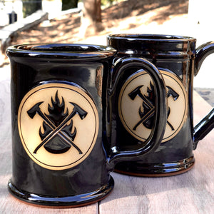 Black Flame & Axes Mugs