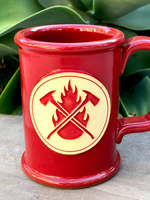 Red Flame & Axes Mugs