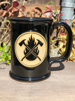 Black Flame & Axes Mugs