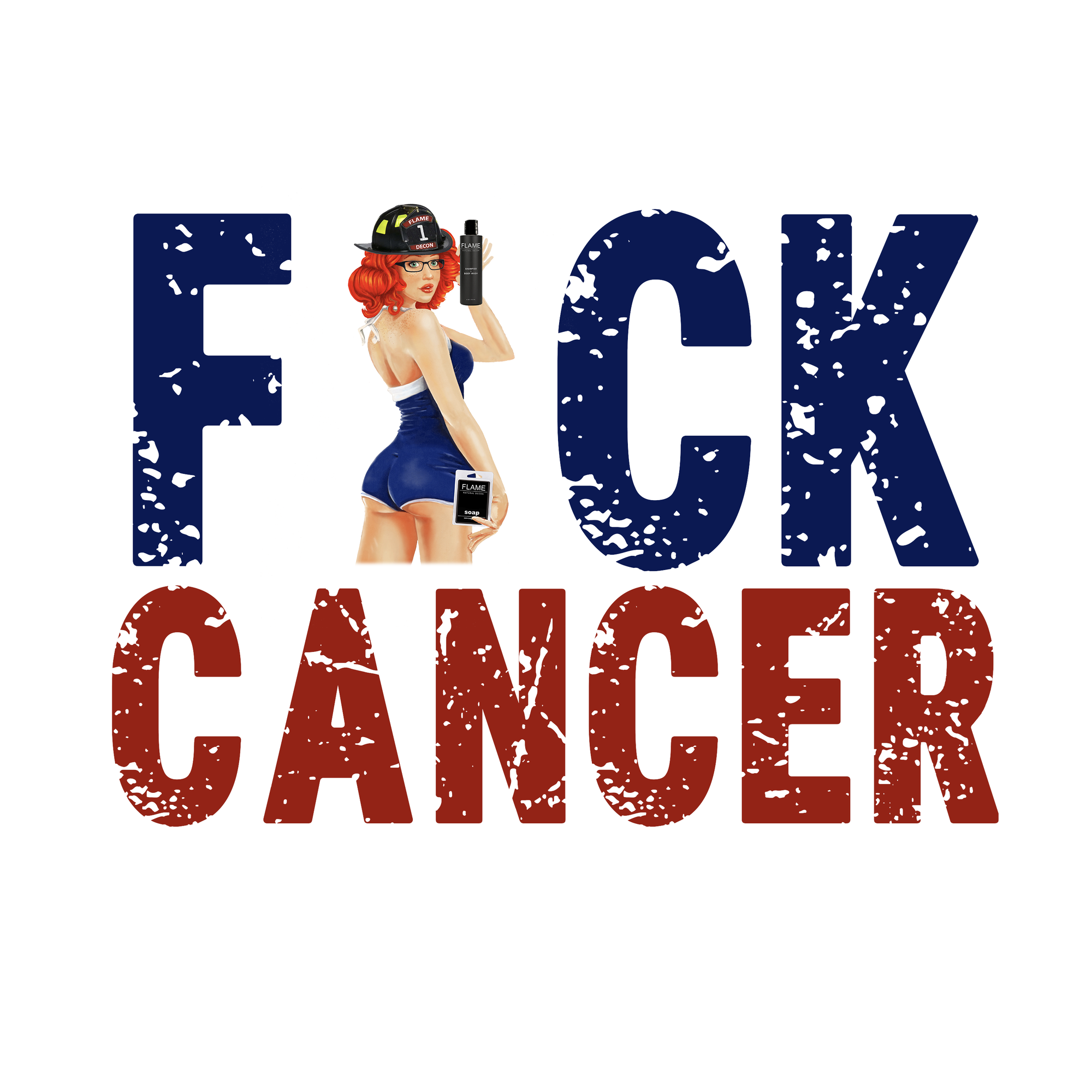 Fuck Cancer Pinup Sticker