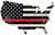 Thin Red Line America Sticker