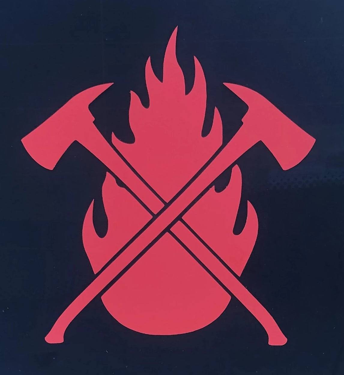 Flame & Axes Transfer Sticker / Decal