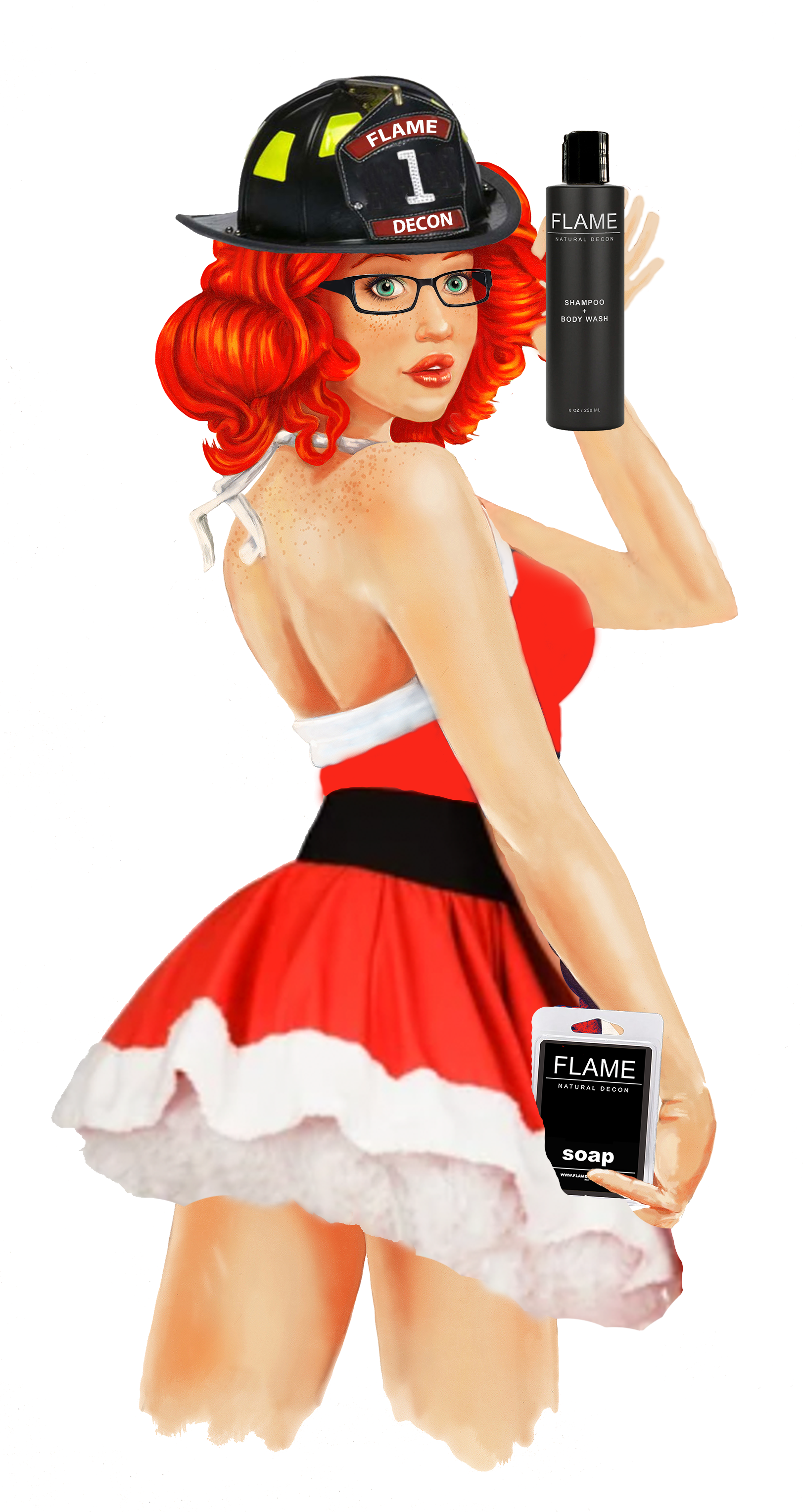 Home For Christmas Pinup Sticker