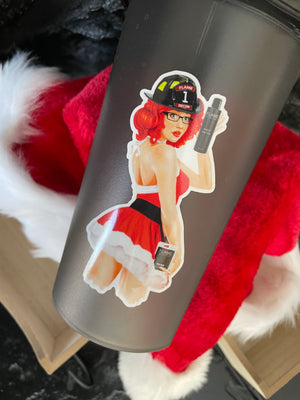 Home For Christmas Pinup Sticker